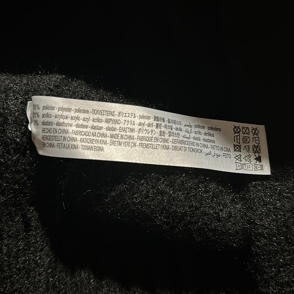 NWT. Zara Black Midi Knit Open Front Cardigan. Size M. - Picture 9 of 9